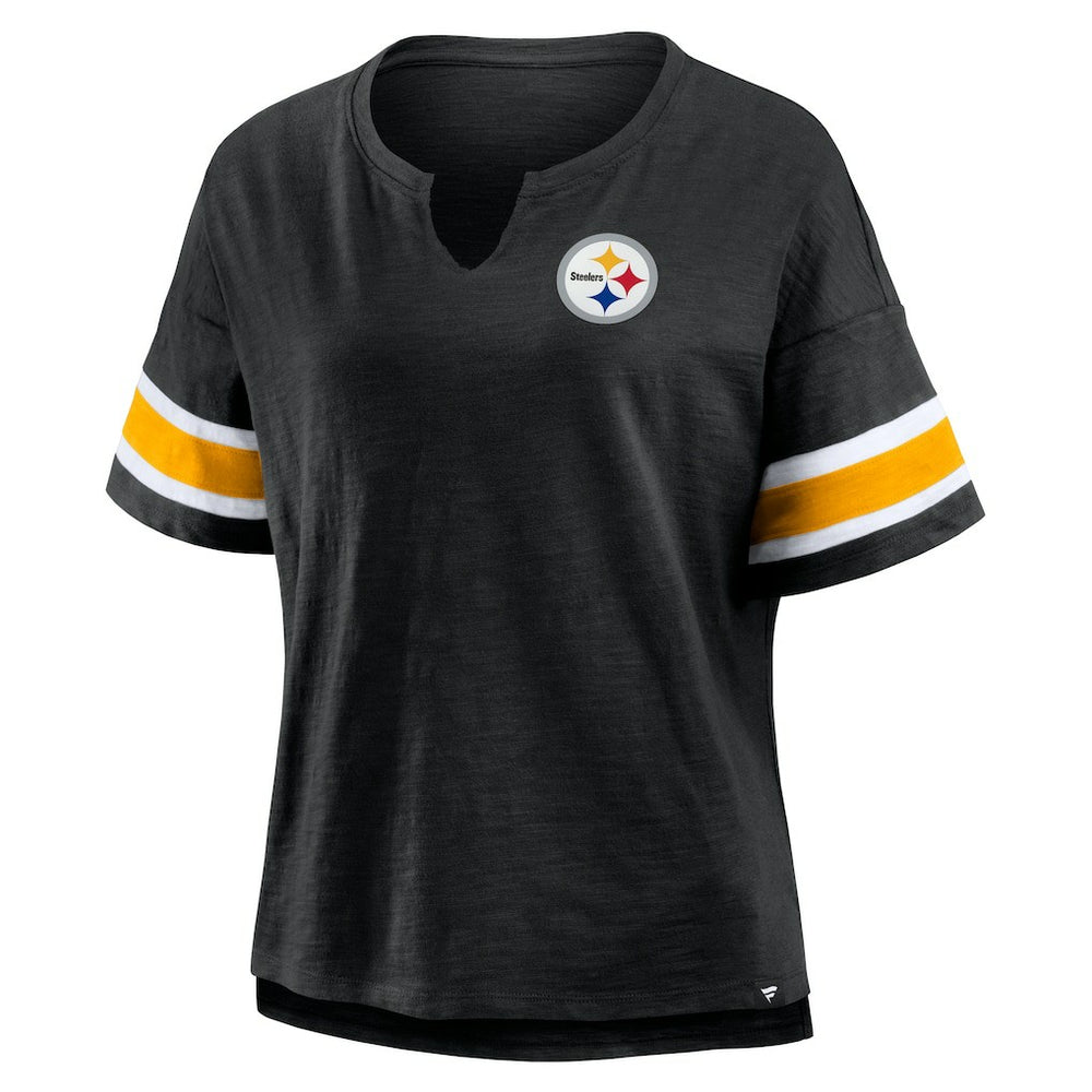 Pittsburgh Steelers Women's Redzone Curl Route T-Shirt - Black online