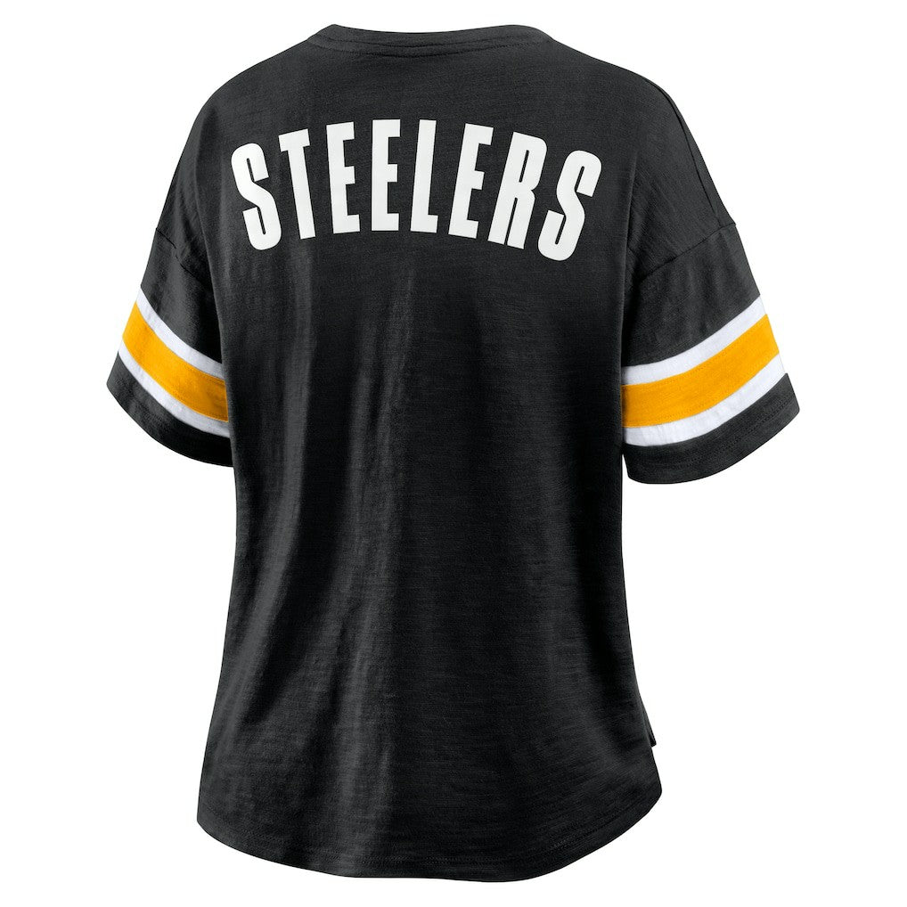 Pittsburgh Steelers Women's Redzone Curl Route T-Shirt - Black online