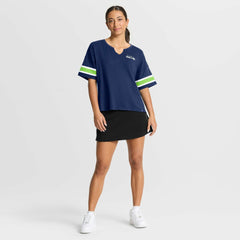 Seattle Seahawks Women's Redzone Curl Route T-Shirt - College Navy for sale