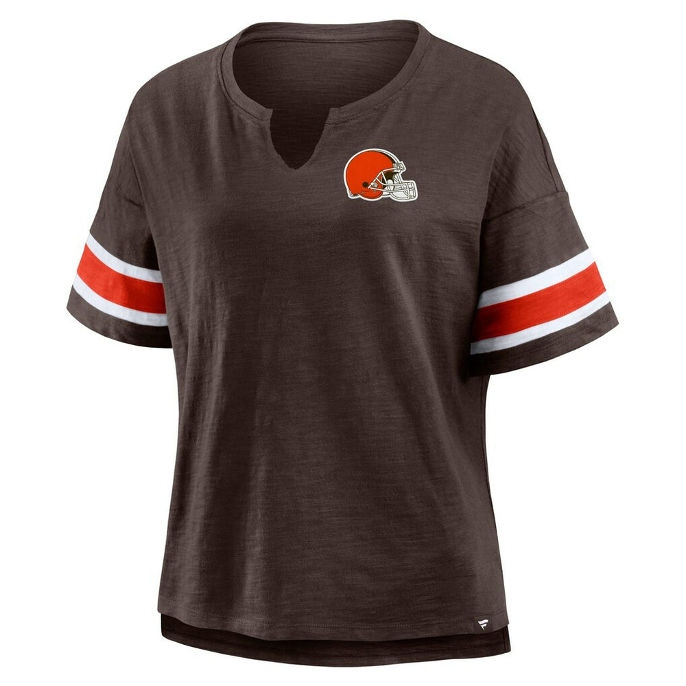 Cleveland Browns Women's Redzone Curl Route T-Shirt - Brown outlet