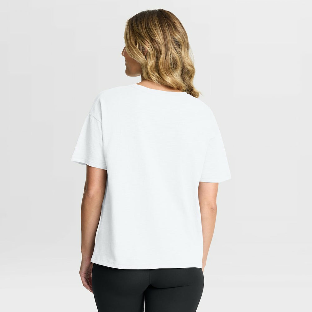 Los Angeles Rams Women's Redzone Slub Boxy T-Shirt - White discount