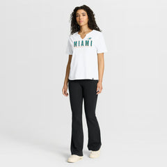 Miami Dolphins Women's Redzone Slub Boxy T-Shirt - White outlet