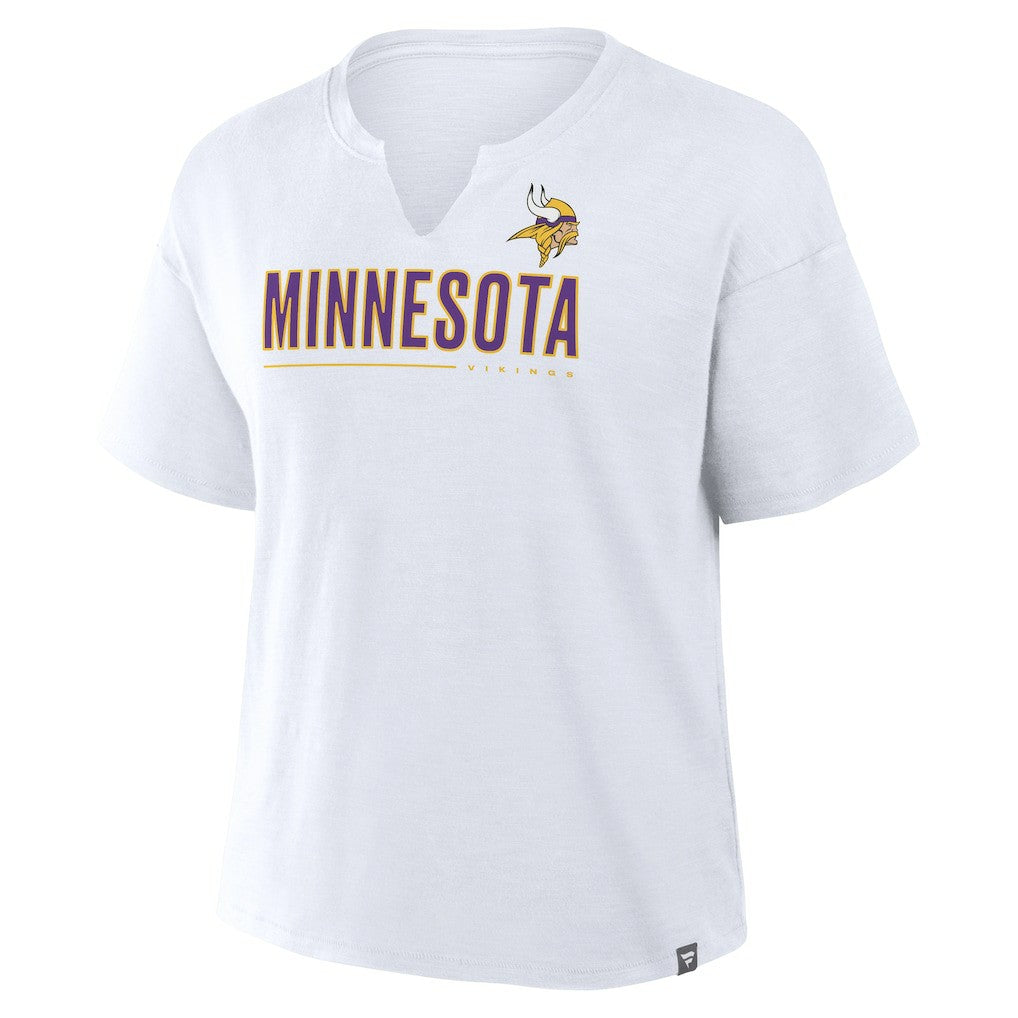 Minnesota Vikings Women's Redzone Slub Boxy T-Shirt - White cheap
