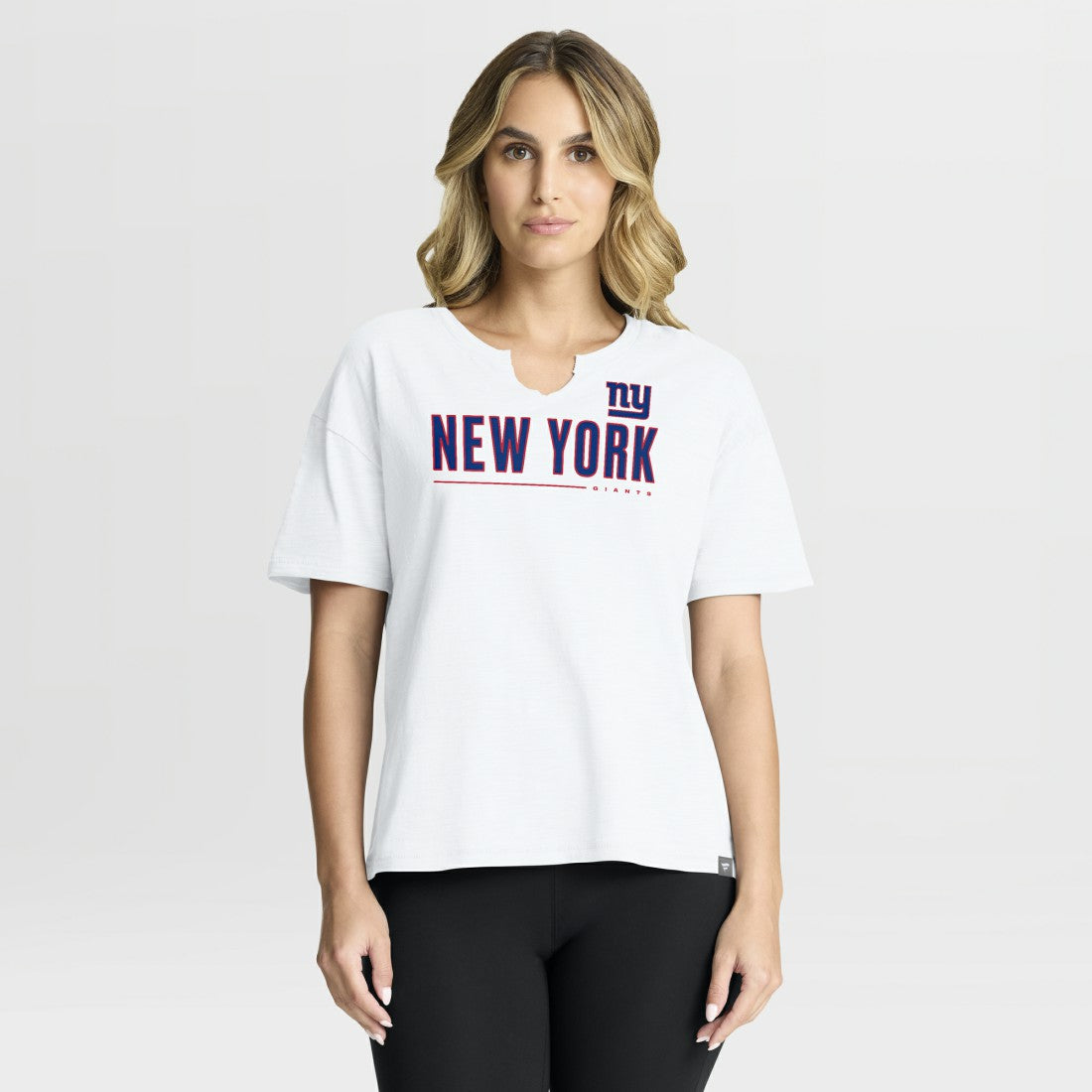 New York Giants Women's Redzone Slub Boxy T-Shirt - White sale