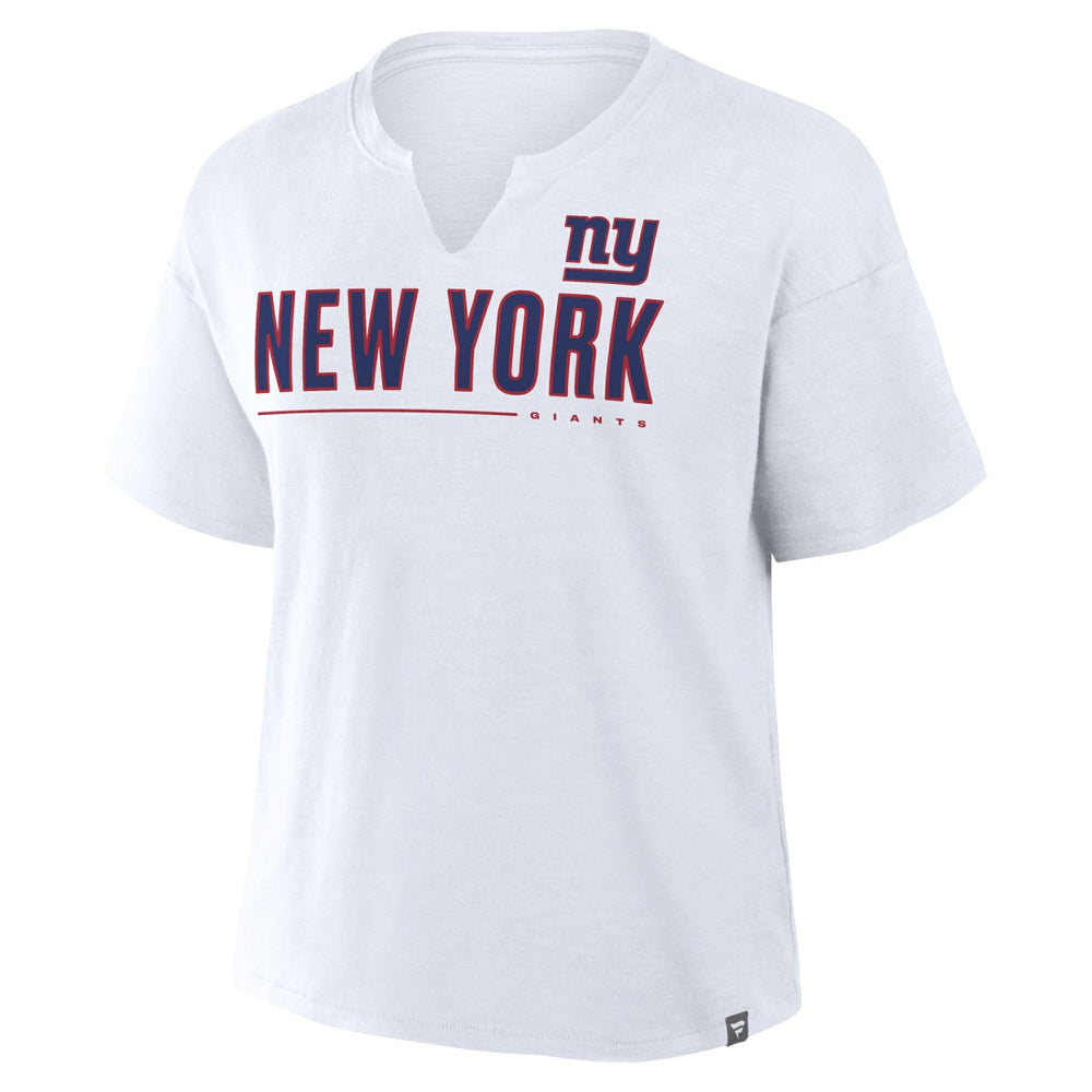 New York Giants Women's Redzone Slub Boxy T-Shirt - White sale