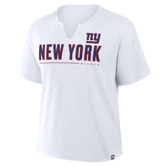 New York Giants Women's Redzone Slub Boxy T-Shirt - White sale