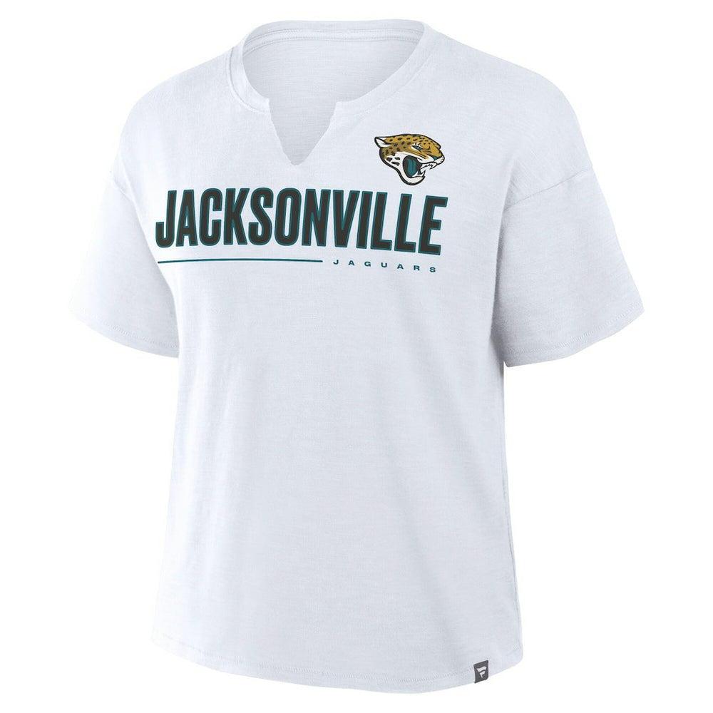 Jacksonville Jaguars Women's Redzone Slub Boxy T-Shirt - White sale