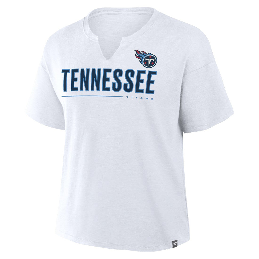 Tennessee Titans Women's Redzone Slub Boxy T-Shirt - White discount