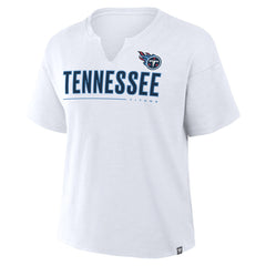 Tennessee Titans Women's Redzone Slub Boxy T-Shirt - White discount