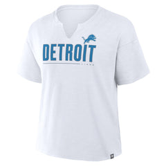 Detroit Lions Women's Redzone Slub Boxy T-Shirt - White online