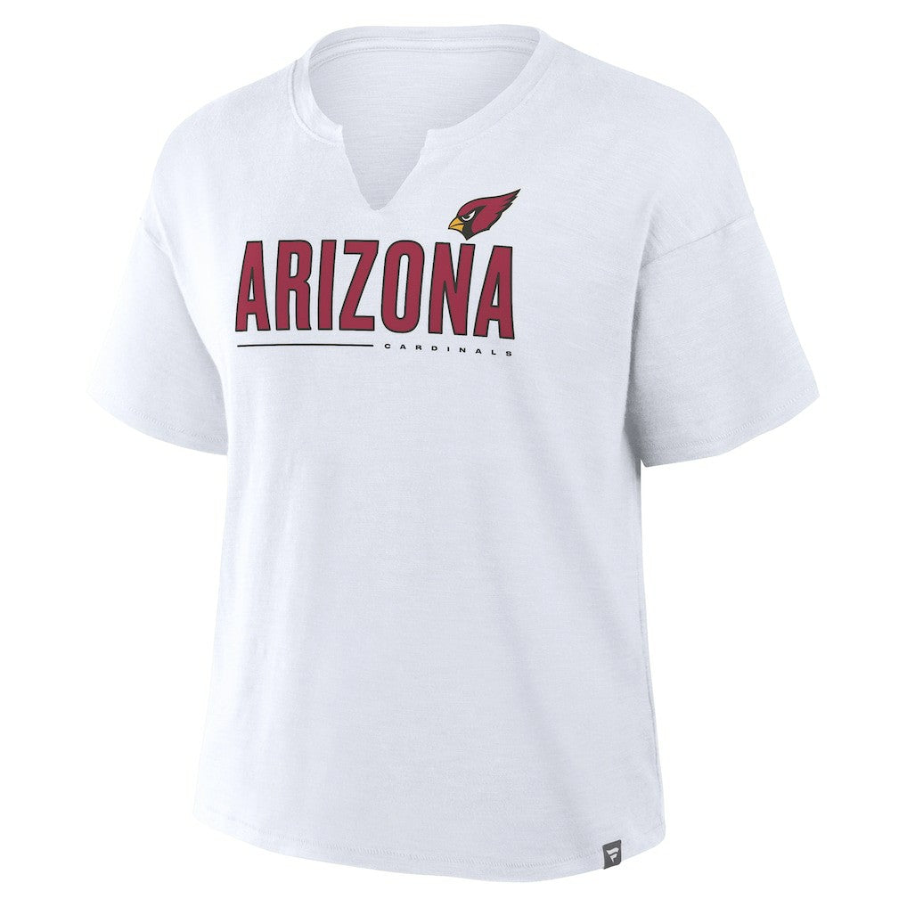 Arizona Cardinals Women's Redzone Slub Boxy T-Shirt - White discount