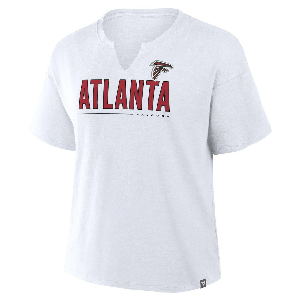 Atlanta Falcons Women's Redzone Slub Boxy T-Shirt - White discount