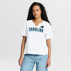 Carolina Panthers Women's Redzone Slub Boxy T-Shirt - White online