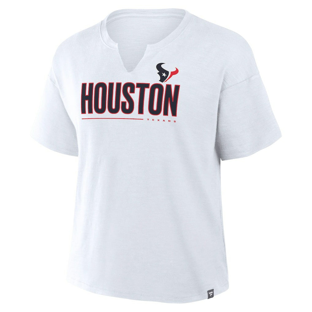 Houston Texans Women's Redzone Slub Boxy T-Shirt - White discount