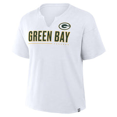 Green Bay Packers Women's Redzone Slub Boxy T-Shirt - White online