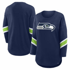 Seattle Seahawks Women's Redzone 3/4-Sleeve T-Shirt - College Navy on sale
