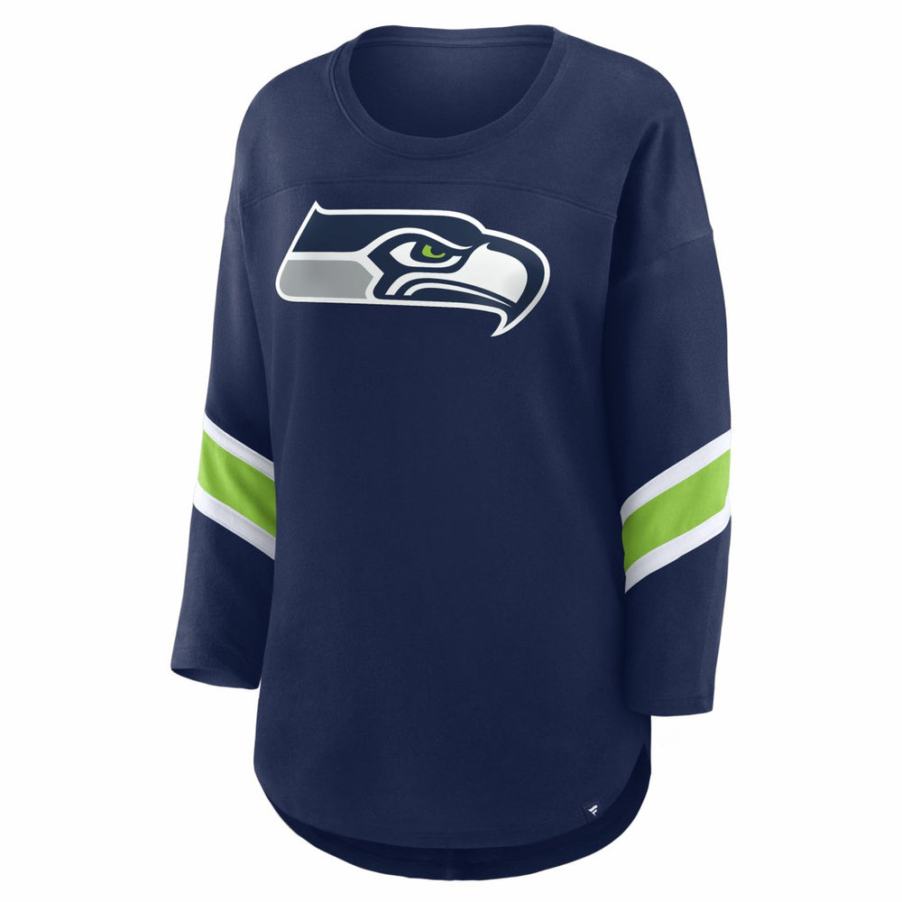 Seattle Seahawks Women's Redzone 3/4-Sleeve T-Shirt - College Navy on sale