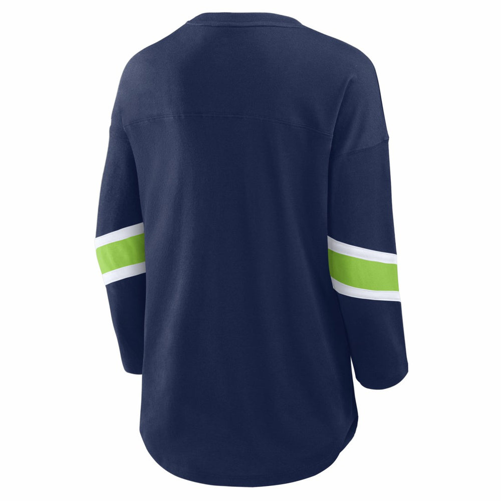 Seattle Seahawks Women's Redzone 3/4-Sleeve T-Shirt - College Navy on sale