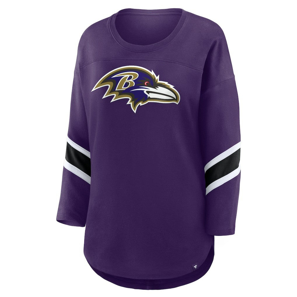 Baltimore Ravens Women's Redzone 3/4-Sleeve T-Shirt - Purple outlet