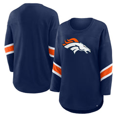 Denver Broncos Women's Redzone 3/4-Sleeve T-Shirt - Navy on sale