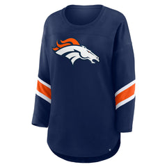 Denver Broncos Women's Redzone 3/4-Sleeve T-Shirt - Navy on sale