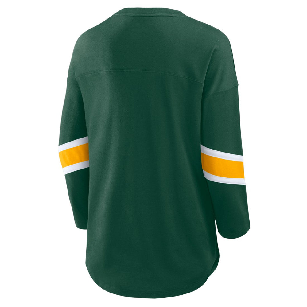 Green Bay Packers Women's Redzone 3/4-Sleeve T-Shirt - Green discount