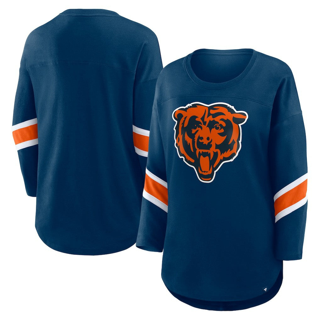 Chicago Bears Women's Redzone 3/4-Sleeve T-Shirt - Navy discount