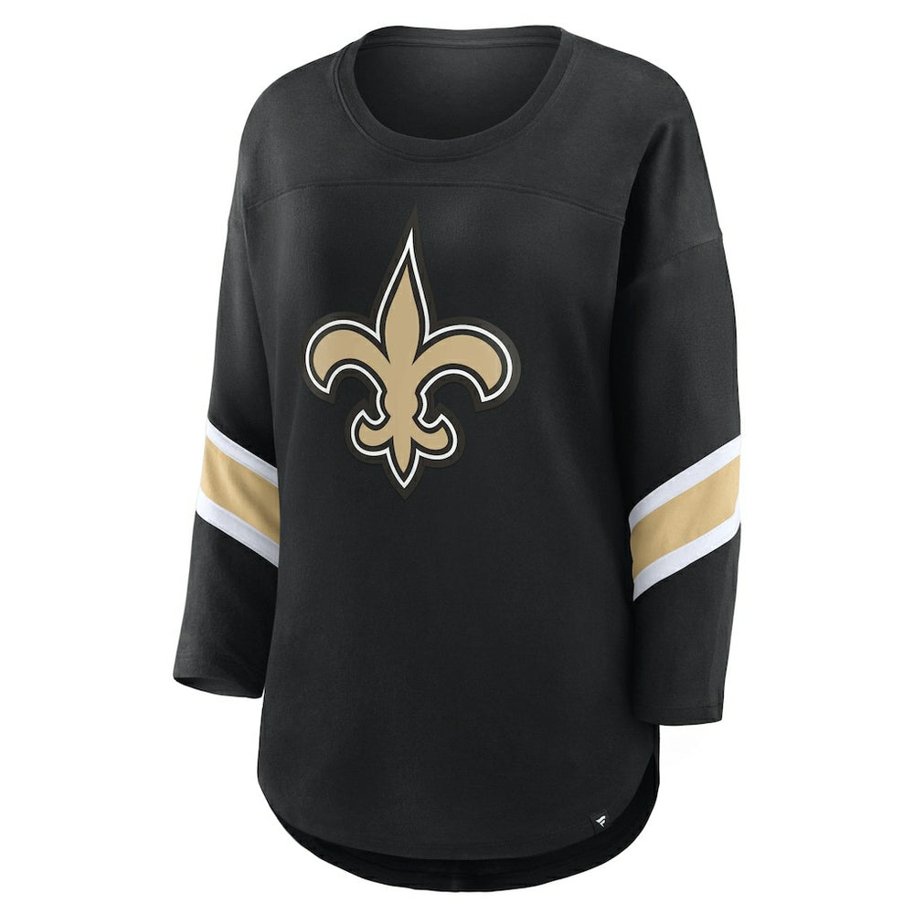 New Orleans Saints Women's Redzone 3/4-Sleeve T-Shirt - Black sale