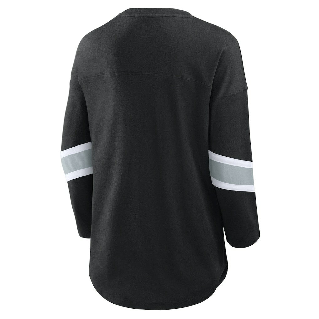 Las Vegas Raiders Women's Redzone 3/4-Sleeve T-Shirt - Black sale