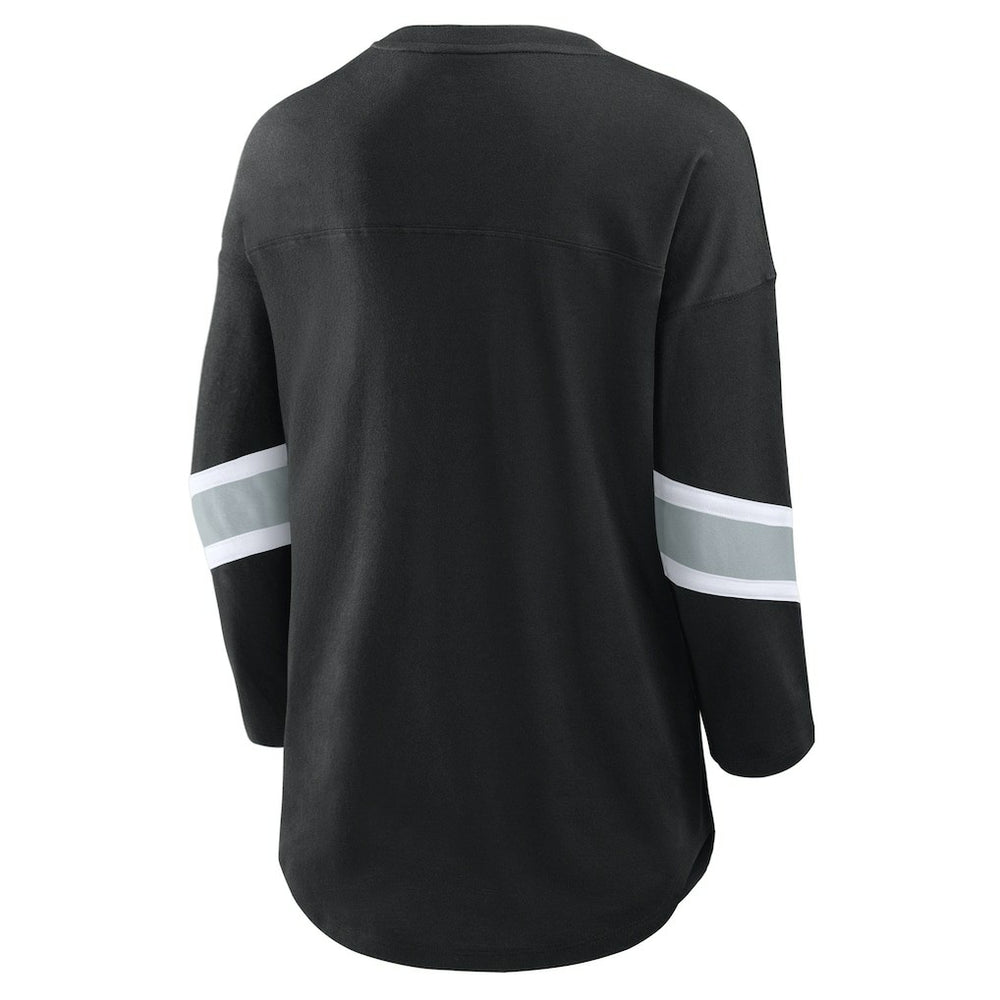 Las Vegas Raiders Women's Redzone 3/4-Sleeve T-Shirt - Black sale