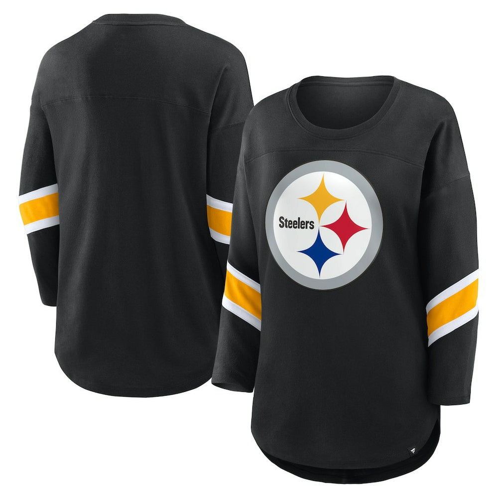 Pittsburgh Steelers Women's Redzone 3/4-Sleeve T-Shirt - Black outlet