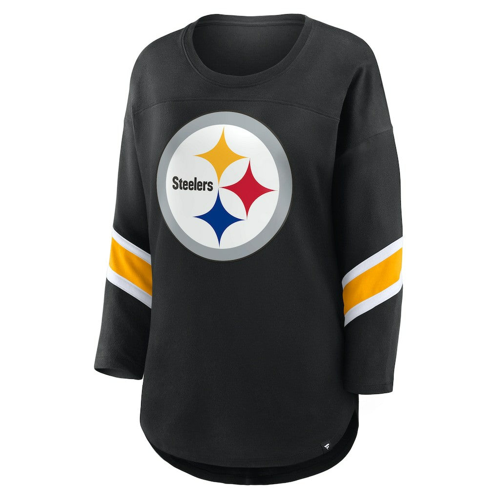 Pittsburgh Steelers Women's Redzone 3/4-Sleeve T-Shirt - Black outlet