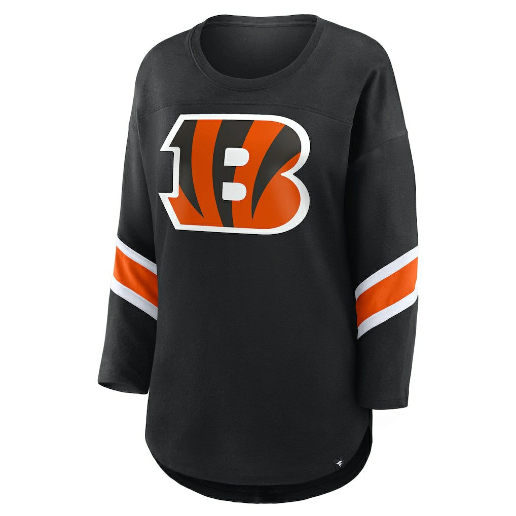 Cincinnati Bengals Women's Redzone 3/4-Sleeve T-Shirt - Black sale