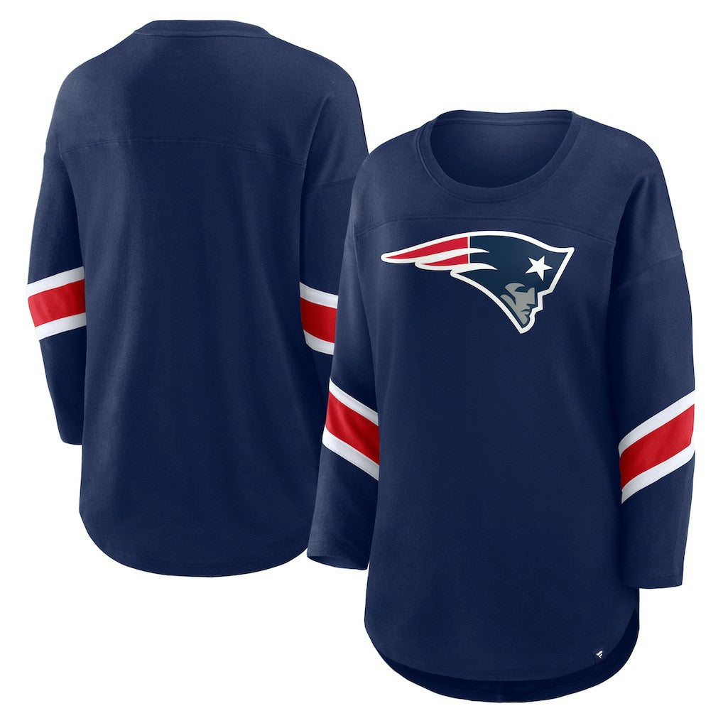 New England Patriots Women's Redzone 3/4-Sleeve T-Shirt - Navy discount