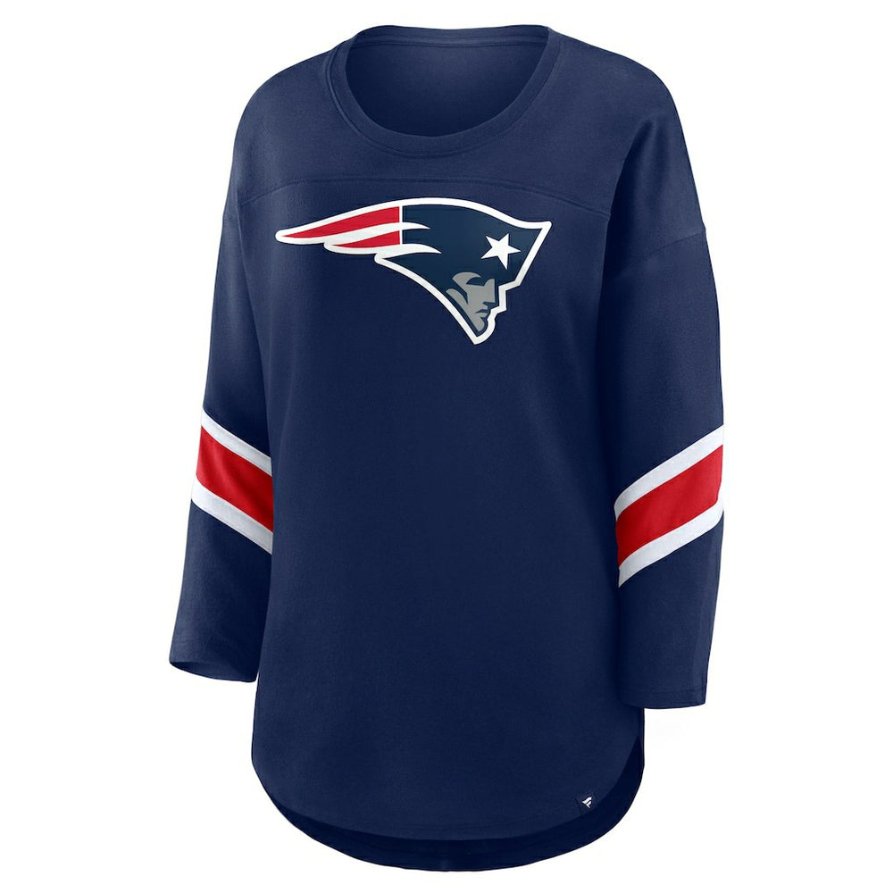 New England Patriots Women's Redzone 3/4-Sleeve T-Shirt - Navy discount