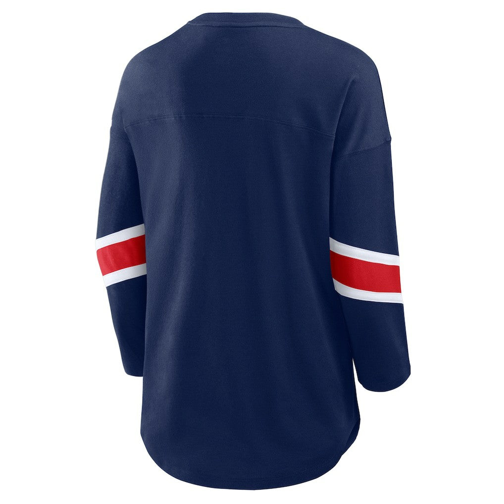 New England Patriots Women's Redzone 3/4-Sleeve T-Shirt - Navy discount