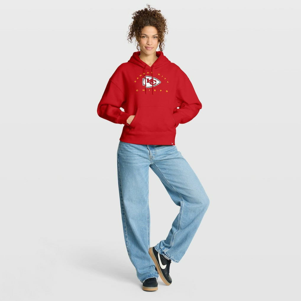 Kansas City Chiefs Women's Eligible Receiver Legacy Pullover Hoodie - Red on sale