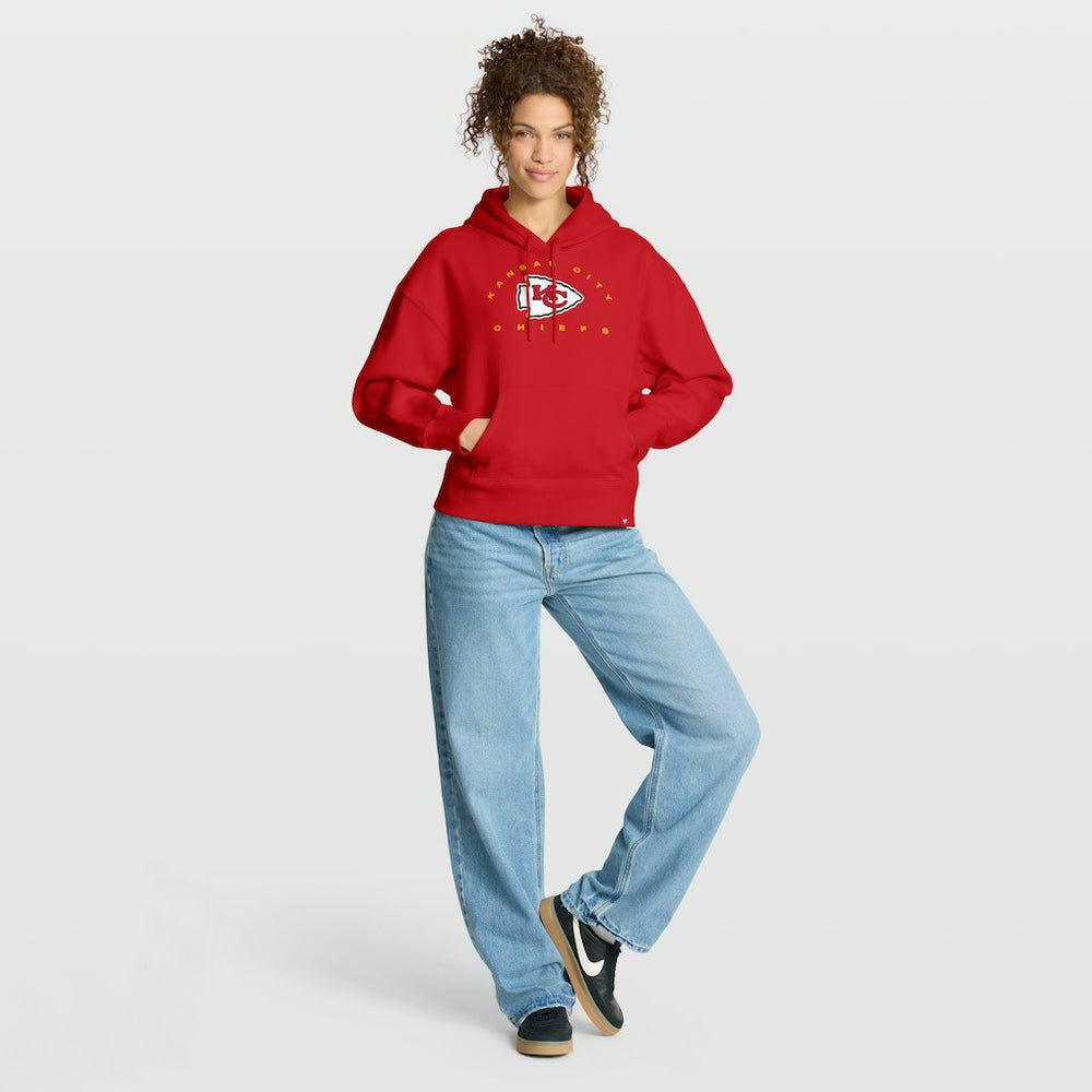 Kansas City Chiefs Women's Eligible Receiver Legacy Pullover Hoodie - Red on sale