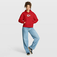 Kansas City Chiefs Women's Eligible Receiver Legacy Pullover Hoodie - Red on sale