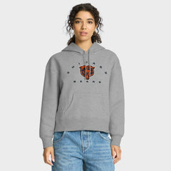 Chicago Bears Women's Eligible Receiver Legacy Pullover Hoodie - Heather Gray for sale