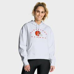 Cleveland Browns Women's Eligible Receiver Legacy Pullover Hoodie - White for sale