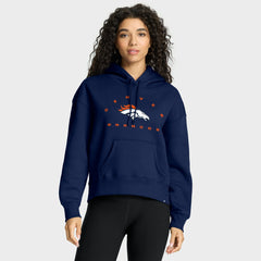 Denver Broncos Women's Eligible Receiver Legacy Pullover Hoodie - Navy discount