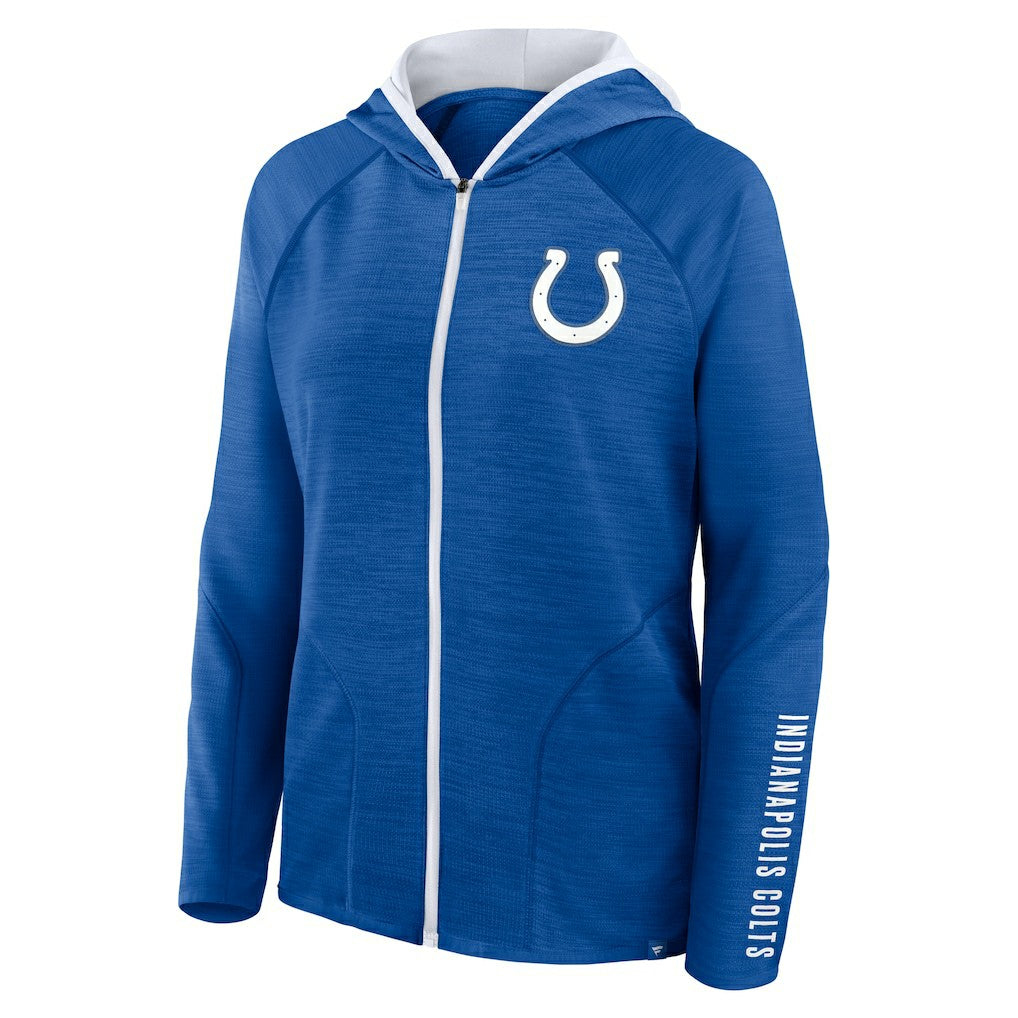 Indianapolis Colts Women's Redzone End Around Pass Raglan Full-Zip Hoodie - Royal for sale