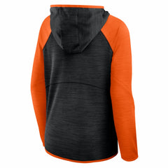 Cincinnati Bengals Women's Redzone End Around Pass Raglan Full-Zip Hoodie - Black/Orange sale