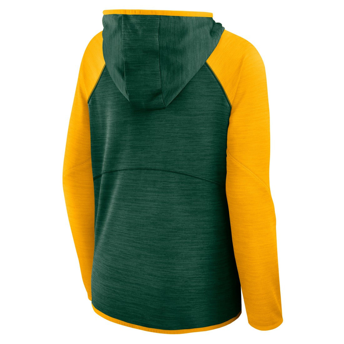 Green Bay Packers Women's Redzone End Around Pass Raglan Full-Zip Hoodie - Green/Gold outlet