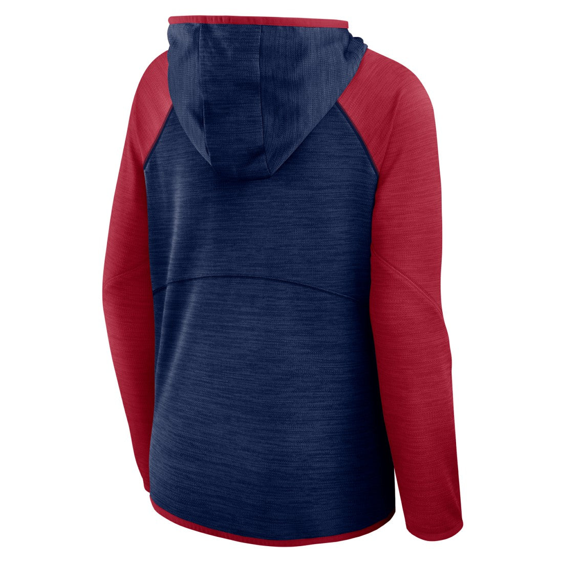 Houston Texans Women's Redzone End Around Pass Raglan Full-Zip Hoodie - Navy/Red discount