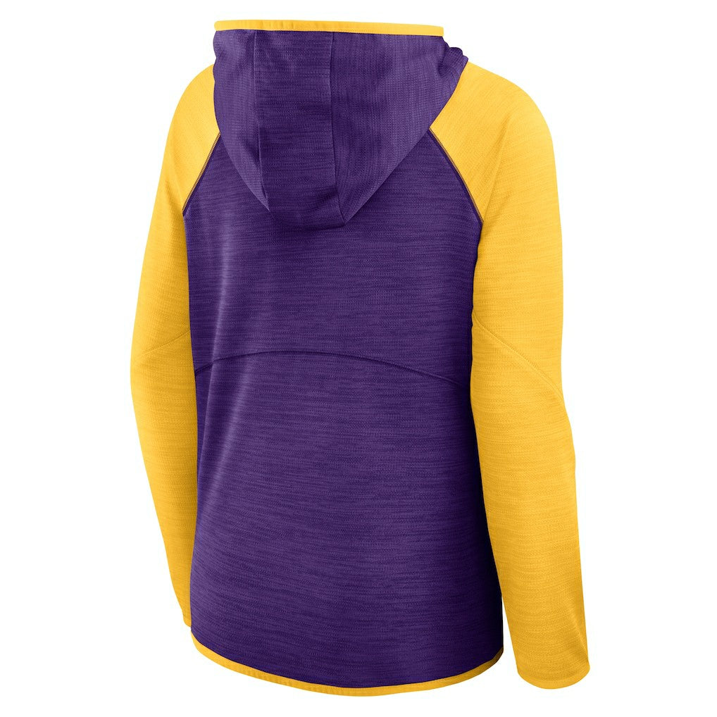 Minnesota Vikings Women's Redzone End Around Pass Raglan Full-Zip Hoodie - Purple/Gold cheap
