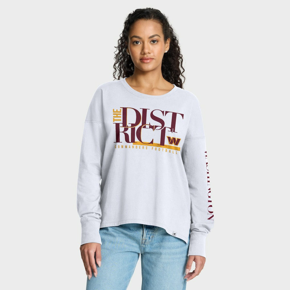 Washington Commanders Women's Hometown Legacy Long Sleeve T-Shirt - White discount