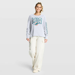 Miami Dolphins Women's Hometown Legacy Long Sleeve T-Shirt - White discount