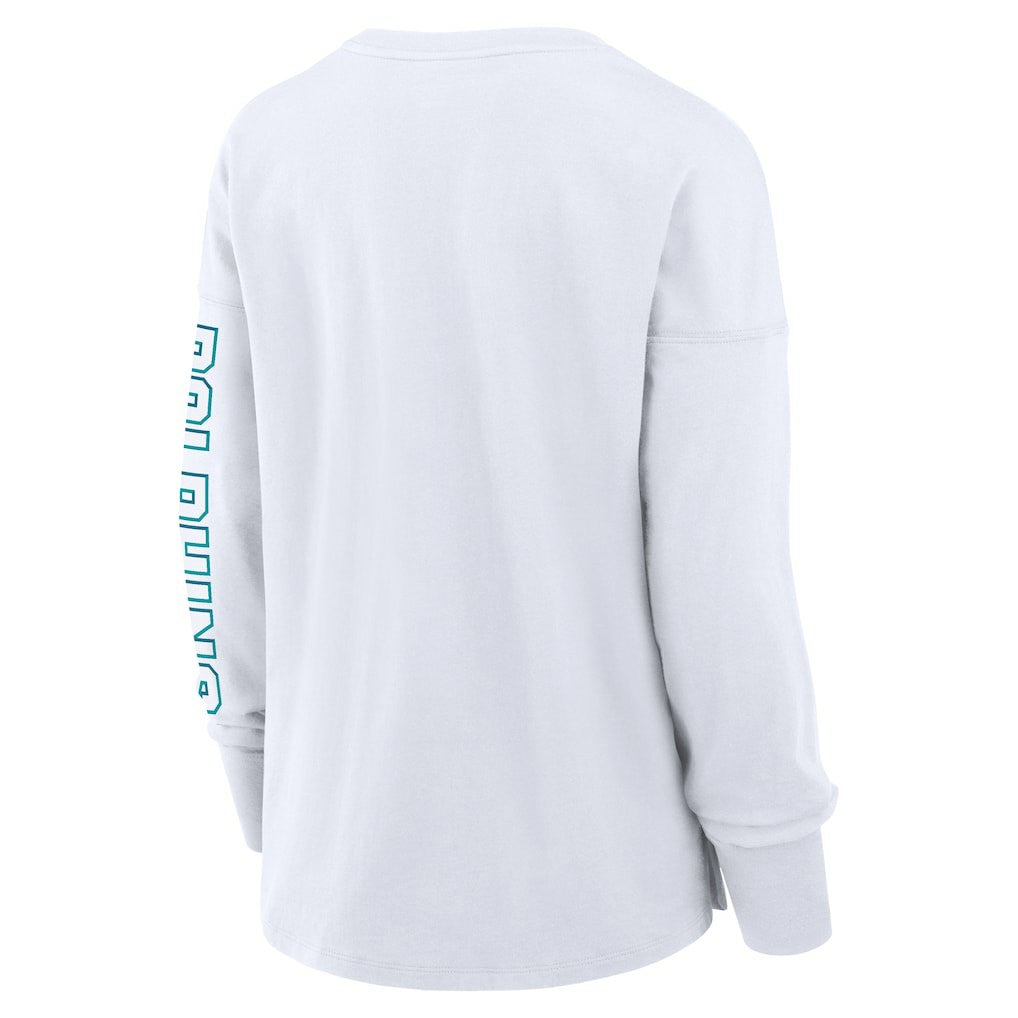 Miami Dolphins Women's Hometown Legacy Long Sleeve T-Shirt - White discount